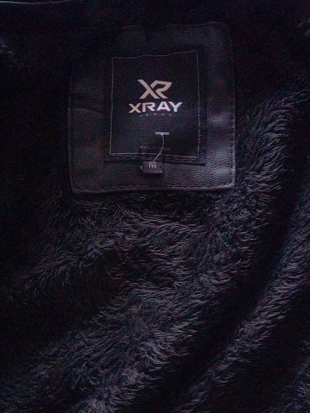 XRAY Black Faux Fur Leather Jacket